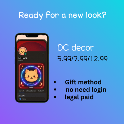 DC decor (Nameplate/avatar/pf)